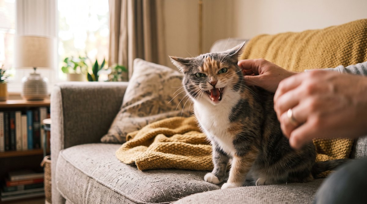Katze faucht beim Streicheln: Warum & was du tun kannst