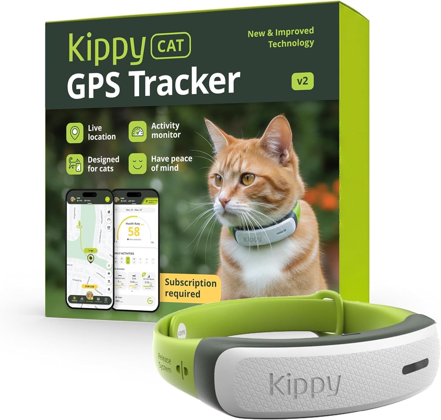 Kippy CAT V2 GPS-Halsband